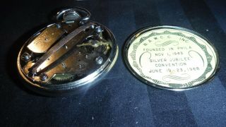 Vintage ✔N.  A.  W.  C.  C.  1968✔25th Anniversary Philadelphia CHAPTER 1 Pocket Watch 8