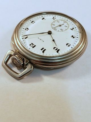 Elgin 16s,  17j,  Grade 387 Pocket Watch In A Keystone Snap Cover Case - Runs 3