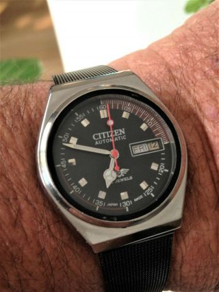 Men’s Rare Vintage Citizen 21 Jewels Automatic S/s Day/date Wristwatch.