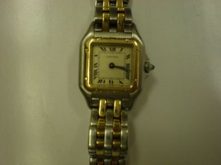Ladies Cartier Watch,  Swiss,  2 Tone,  Quartz