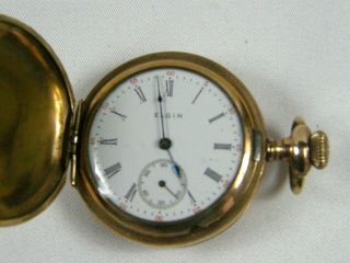 Elgin Pocket Watch 0 Size Grade 354 - 15 Jewels c.  1912 Gold Filled Fancy Case 2