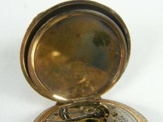 Elgin Pocket Watch 0 Size Grade 354 - 15 Jewels c.  1912 Gold Filled Fancy Case 6
