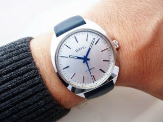 Fantastic Rare Nos German Diehl / Junghans Vintage Wristwatch 1970 