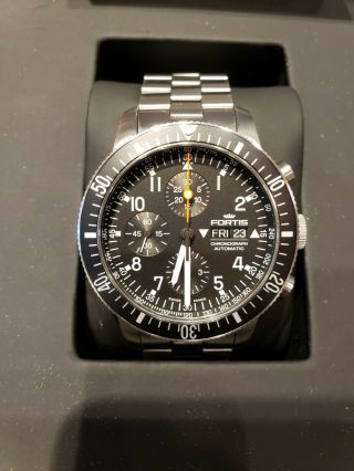 Fortis B - 42 Cosmonaut Valjoux 7750 Chronograph - Box And Papers