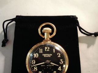 Vintage 16S Pocket Watch Steam Train Case Luminous Dial/Hands Runs Well. 3