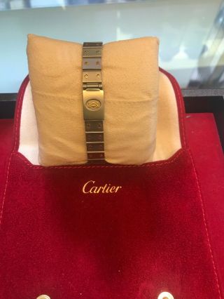 Ladies Cartier Santos Galbee 18K Yellow Gold Automatic 24MM Watch 2