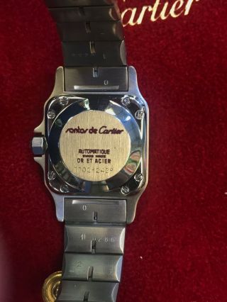 Ladies Cartier Santos Galbee 18K Yellow Gold Automatic 24MM Watch 6