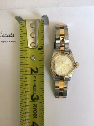 Rolex Oyster Perpetual Ladies 18k/ss Gold Watch 78343