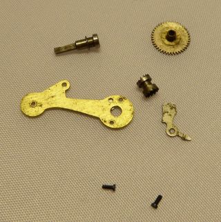J.  W.  Benson pocket watch movement for repair,  43mm,  partially dismantled. 2