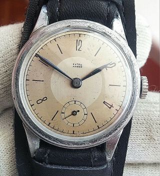 Extra Anker Rare Old 1940 " S Swiss Mechanical Wrist Watch