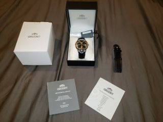 Orient Bambino Version 3 Grey Dial With Black Hirsch Leatherband - Fer2400ka0