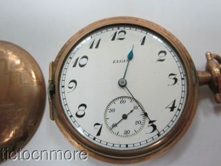 Antique Elgin Grade 345 Border Dial 17j Hunting Case Pocket Watch 1922 Moseley R