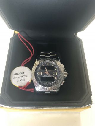 Breitling Airwolf gents watch,  box and papers. 3
