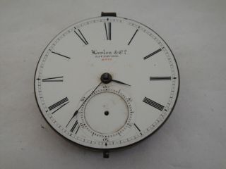 Lawton & Co Liverpool Lever Fusee Movement 47mm Wide Dial Sn Ca 1840?