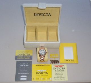 $995 9 Pc Invicta Angel Royale Diamond Accented Bracelet Watch 14718,  Watch Box