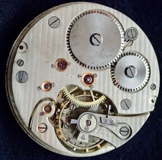Micrometer Regulator 16 Size Open Face Pocket Watch Movement Geneva Stripes1900