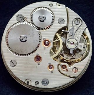 Micrometer Regulator 16 Size Open Face Pocket Watch Movement Geneva Stripes1900 3