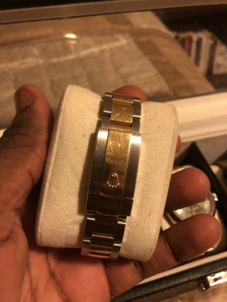 Rolex Datejust 41mm 126333 Oyster 18K Yellow Gold/SS Diamond Dial Watch 8