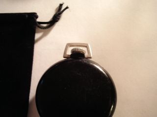 Vintage 16S Pocket Watch Hot Wheels Theme Dial & Black Case Runs Well. 7