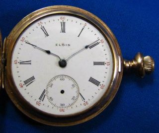 1913 ELGIN 15 Jewel Model 2 Grade 295 Size 6s Pocket Watch w/ 10K GOLD Fill Case 2