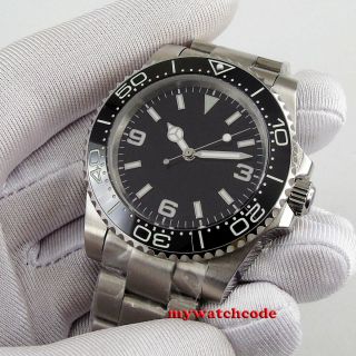 40mm Bliger Sterile Black Dial Cermaic Bezel Sapphire Glass Automatic Mens Watch