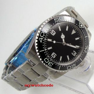 40mm BLIGER sterile black dial cermaic Bezel sapphire glass automatic mens watch 4
