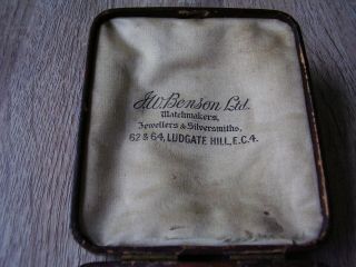 Vintage,  J.  W.  Benson Pocket Watch Box. 5