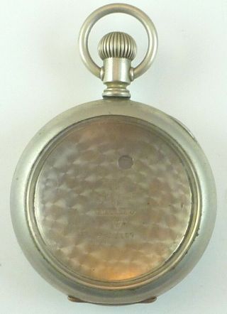 Antique 18 Size Silveroid Pocket Watch Case - Open Face