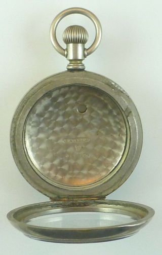 Antique 18 Size Silveroid Pocket Watch Case - Open Face 7