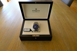 Perrelet Big Date Chronograph Stainless Steel Watch A1008/I 5