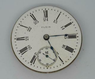 1906 Elgin Grade 336 18s 17j Pocket Watch Movement Repair