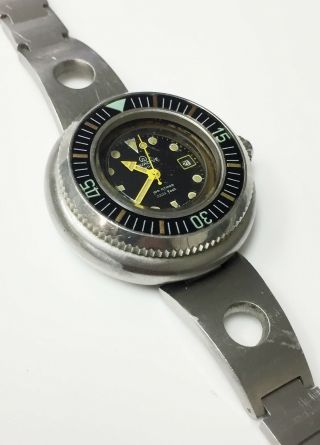 Aquadive 1000 Caribbean Triple Safe Analog Automatic Divers Swiss Watch Steel 3