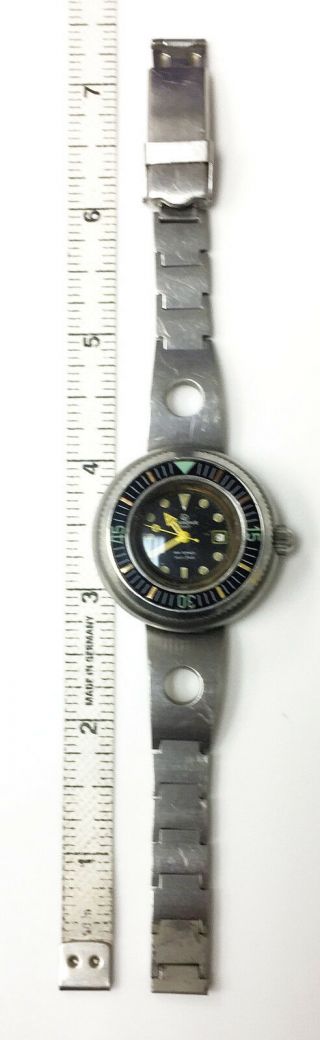 Aquadive 1000 Caribbean Triple Safe Analog Automatic Divers Swiss Watch Steel 8