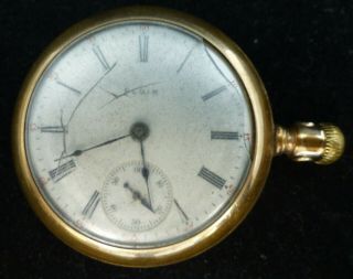 Antique Elgin 7 Jewels Gold Filled Pocket Watch