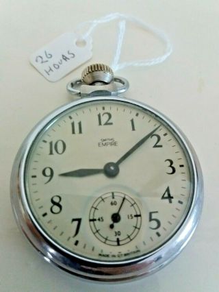 Smiths Empire Pocket Watch Runs For Approx 26 Hours