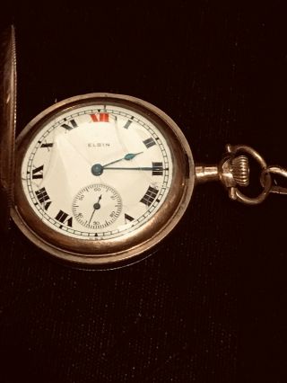 1920 Elgin 7 Jewel Model 2 Grade 462 Size 3/0s Pocket Watch Hunter Case