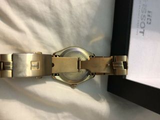 Tissot Men ' s PR100 Silver Dial Gold PVD Watch 39mm 6