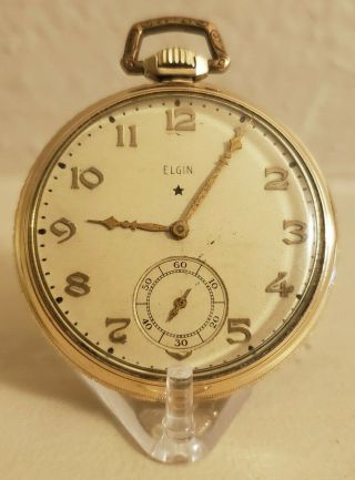 10k Gold Filled 1934 Elgin Antique Pocket Watch