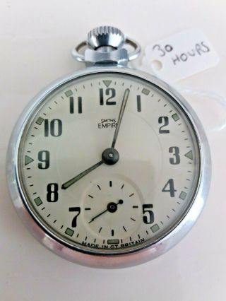 Smiths Empire Pocket Watch Good Runs For Approx 30 Hours