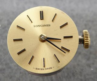 Ladies Longines Watch Movement,  Crown,  Calibre 410,  All Well.