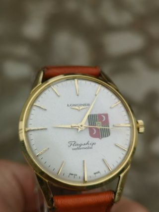 Longines Flagship Automatic 18k Solid Gold Navy Logo Cal.  380