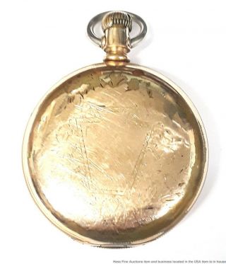 Antique 1890 Keystone Watch Co 18s Lancaster Pa Hunter Mens Pocket Watch To Fix