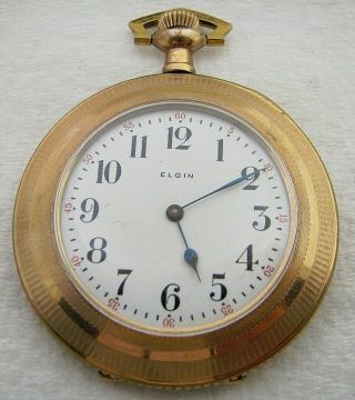 Antique 6s Elgin 7j Gold Filled Pocket Watch Parts Repair