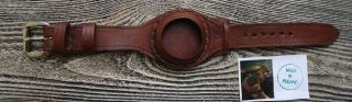 Hand Made - Vintage Leather,  Strap For Pocket Watch Wirst Band,  Case 41 Mm.
