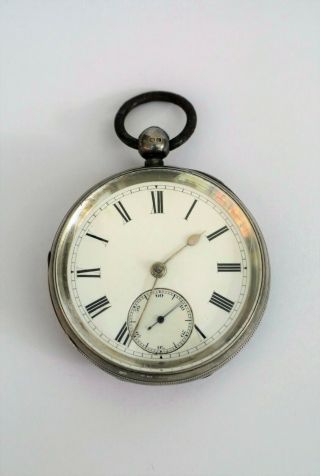 Silver Cased Pocket Watch,  Keywind,  J.  Welch & Co. ,  Bangor,  1892,  For Repair