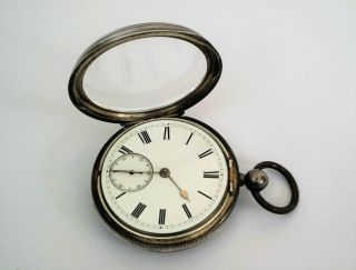 Silver Cased Pocket Watch,  Keywind,  J.  Welch & Co. ,  Bangor,  1892,  for Repair 2