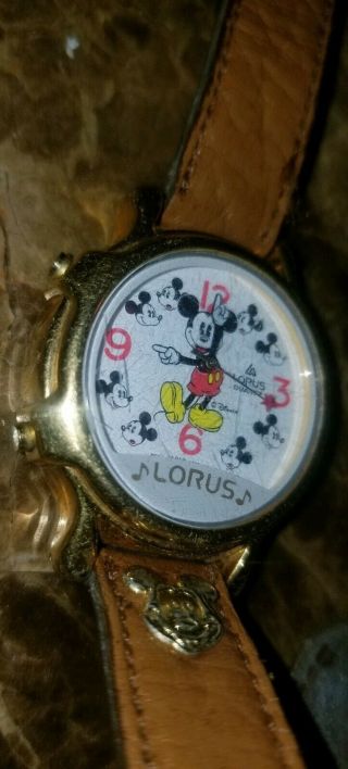 Disney Mickey Mouse Musical Character Lorus Watch Plays Its A Small World