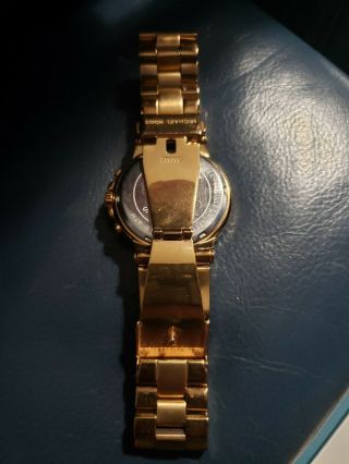 Michael Kors Glitz Women ' s Analog Watch Rose Gold Tone Crystals MK - 5586 3
