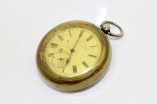 Antique Victorian C1890 J Graves 935 Solid Silver Key Wind Pocket Watch 14768
