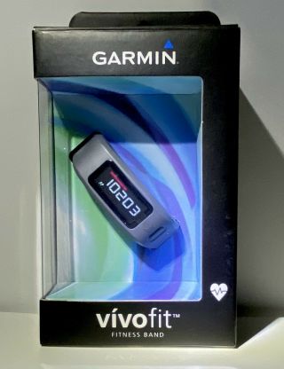 Garmin Vivofit Fitness Band 010 - 01225 - 35 Heart Rate Sleep Tracker Time Steps